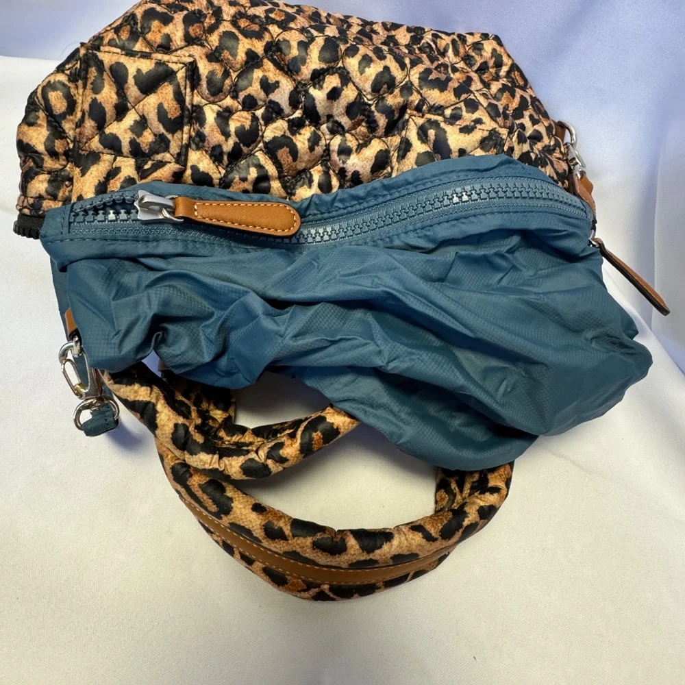 Brighton Leopard Quilted Handbag with Crossbody Strap - Picture 10 of 12
